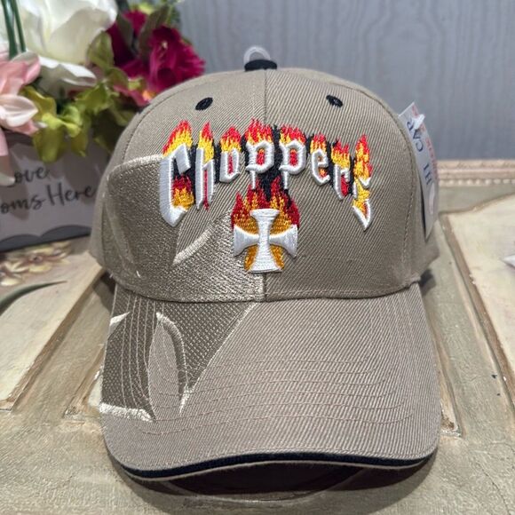 Vintage Choppers Motorcycle Adjustable Cap Hat Embroidered OSFA NWOT - Picture 10 of 12